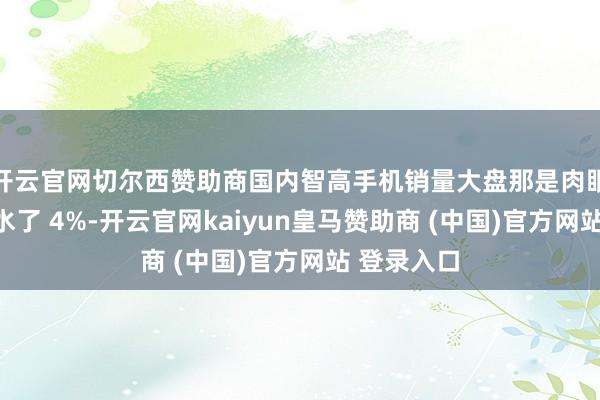 开云官网切尔西赞助商国内智高手机销量大盘那是肉眼可见地缩水了 4%-开云官网kaiyun皇马赞助商 (中国)官方网站 登录入口